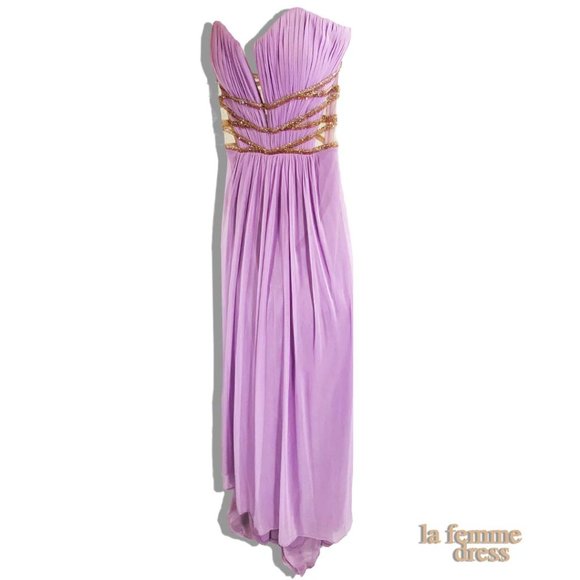 La Femme Violet Dress (sz 4) - Picture 1 of 5